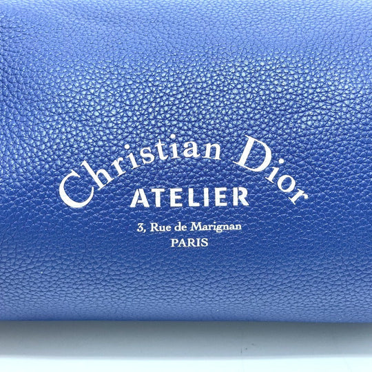 Dior Shoulder Bag leather blue Atelier Roller bag mens Used Authentic
