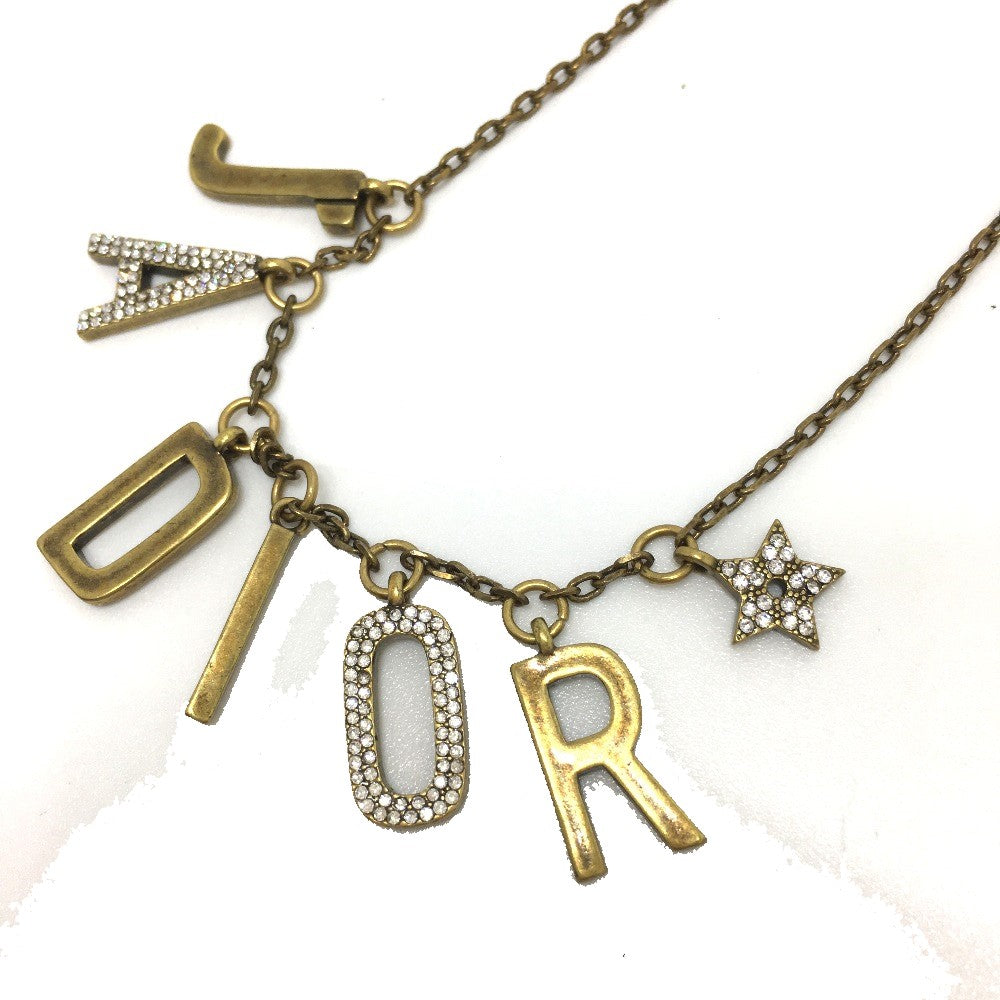 Dior Necklace Gold Plated Bronze gold Accessories/fashion accessories JADIOR Women Used Authentic