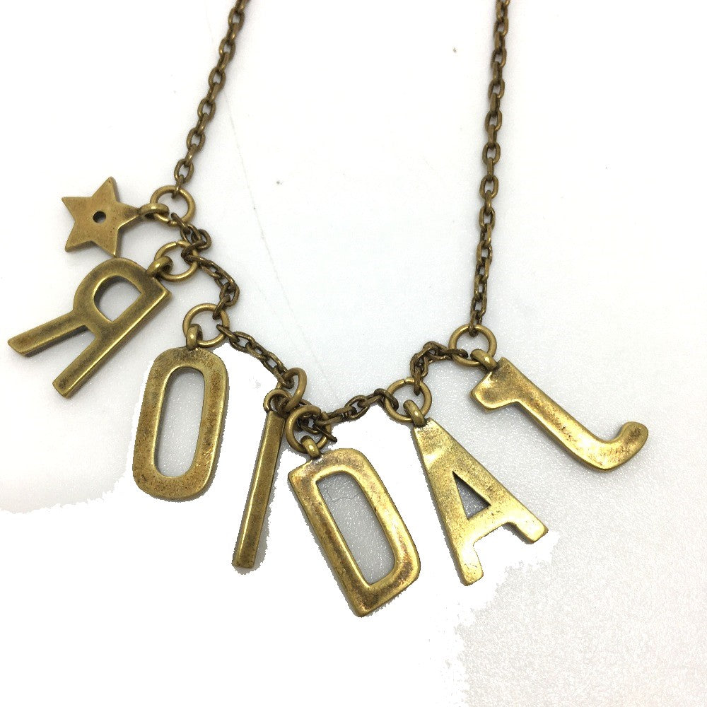 Dior Necklace Gold Plated Bronze gold Accessories/fashion accessories JADIOR Women Used Authentic