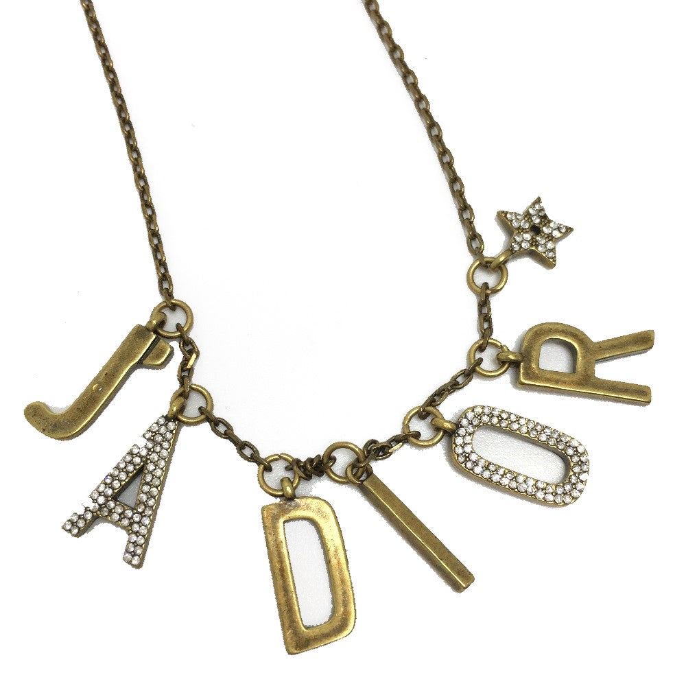Dior Necklace Gold Plated Bronze gold Accessories/fashion accessories JADIOR Women Used Authentic