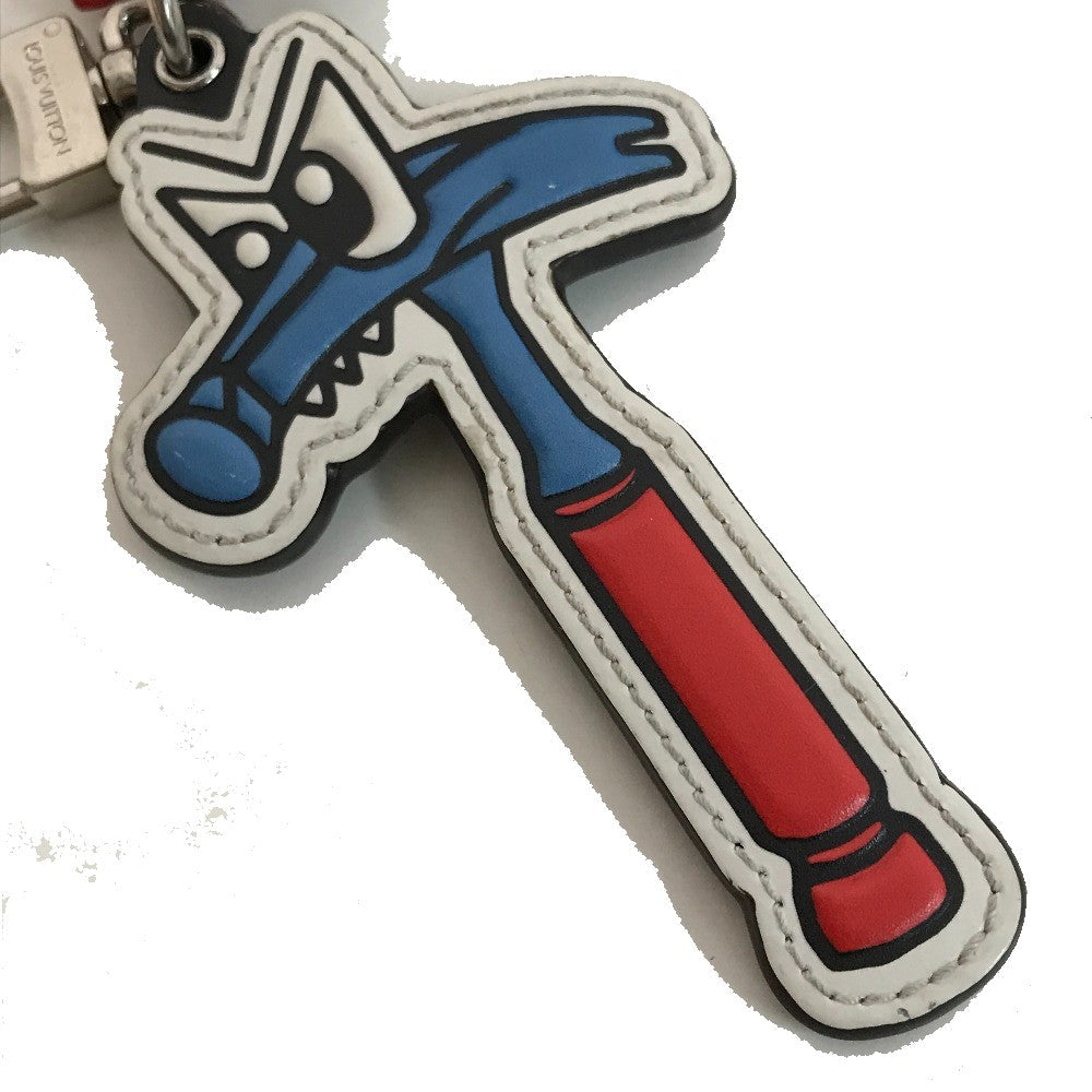 LOUIS VUITTON key ring MP3107 Monogram canvas multicolor Monogram LV Comic Portocre Hammer