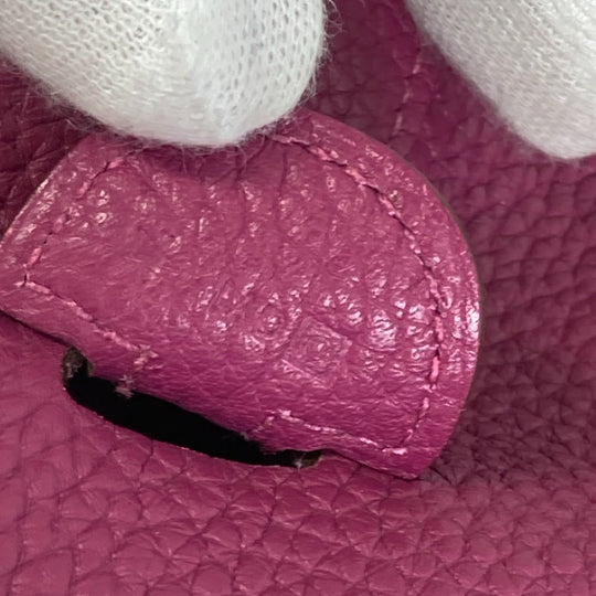 HERMES Shoulder Bag Taurillon Clemence Purple type Evelyn3 PM Troyes Women Used Authentic
