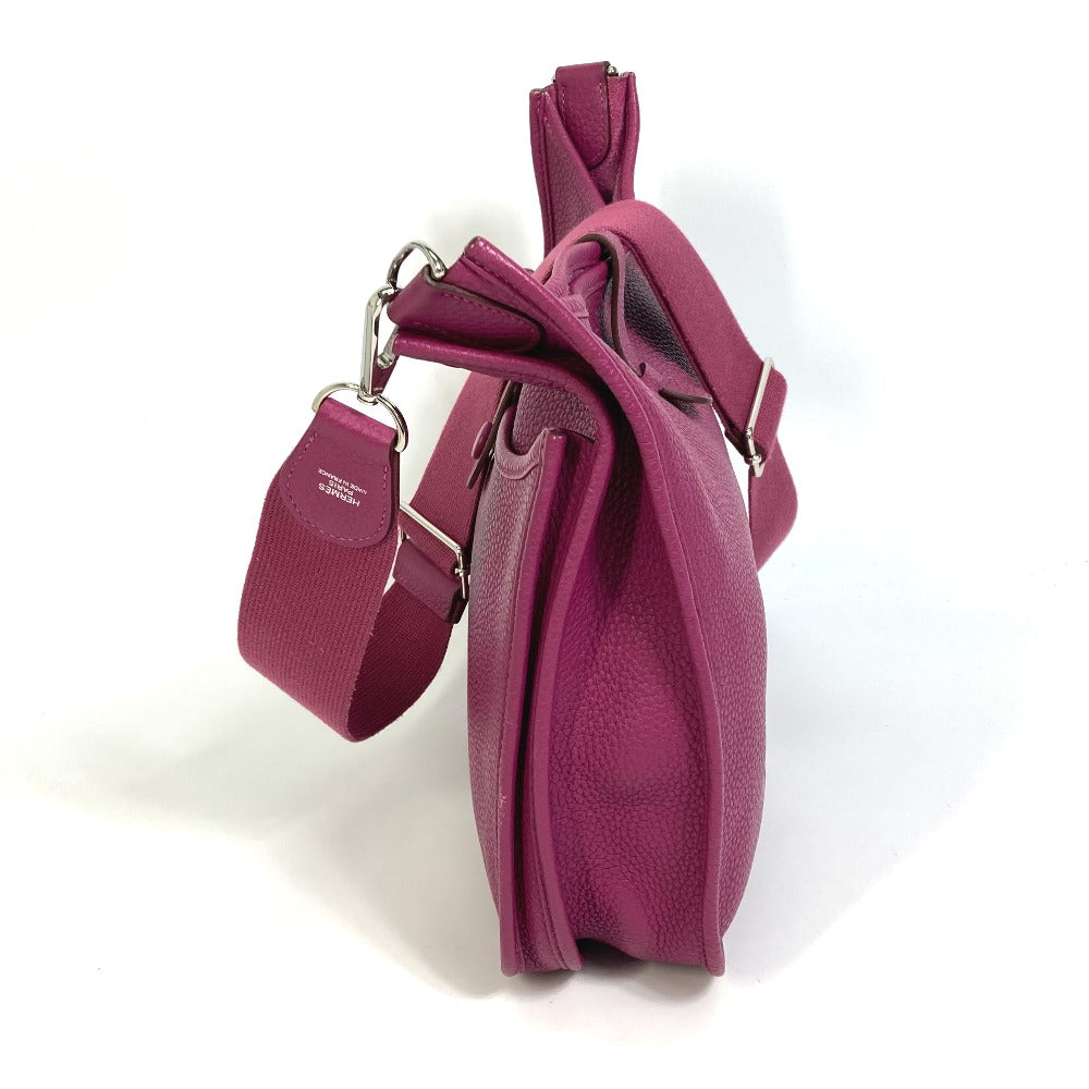 HERMES Shoulder Bag Taurillon Clemence Purple type Evelyn3 PM Troyes Women Used Authentic