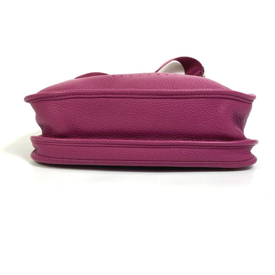 HERMES Shoulder Bag Taurillon Clemence Purple type Evelyn3 PM Troyes Women Used Authentic