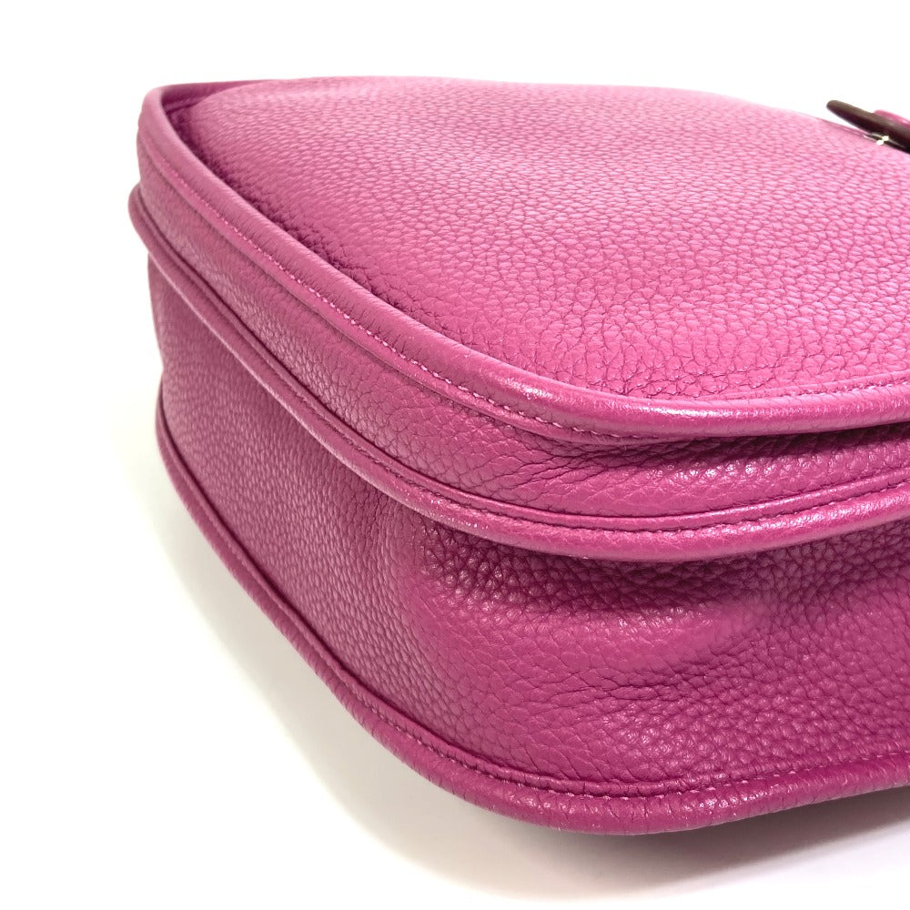 HERMES Shoulder Bag Taurillon Clemence Purple type Evelyn3 PM Troyes Women Used Authentic