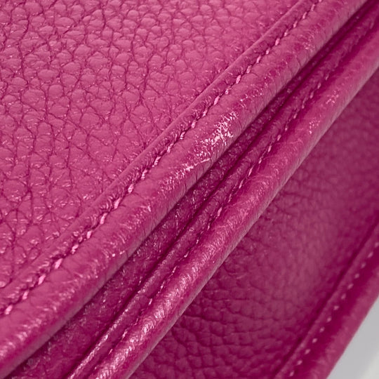 HERMES Shoulder Bag Taurillon Clemence Purple type Evelyn3 PM Troyes Women Used Authentic