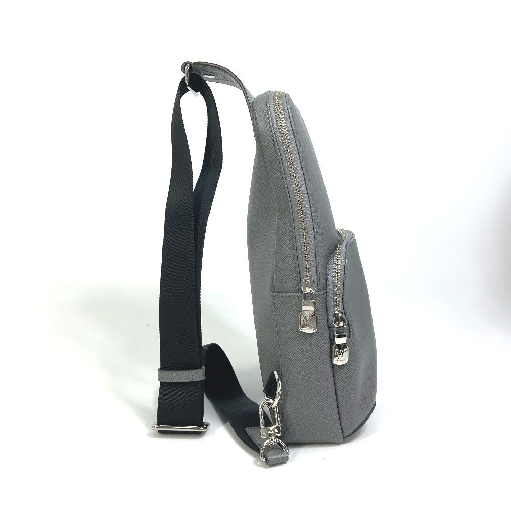 LOUIS VUITTON Shoulder Bag M30801 Taiga Leather gray Taiga avenue backpack mens Used Authentic