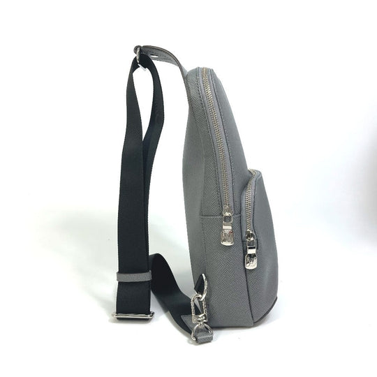 LOUIS VUITTON Shoulder Bag M30801 Taiga Leather gray Taiga avenue backpack mens Used Authentic