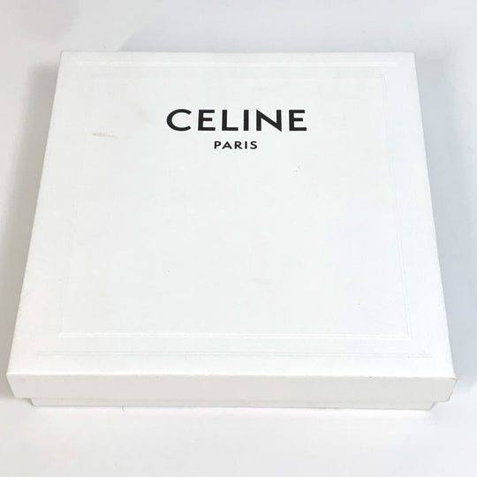 CELINE Folded wallet 10C873DME leather black logo Bi-fold wallet Women(Unisex) Used Authentic