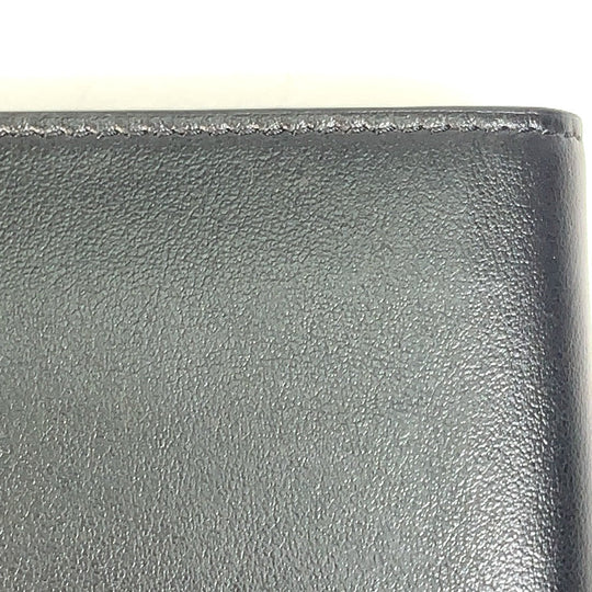 CELINE Folded wallet 10C873DME leather black logo Bi-fold wallet Women(Unisex) Used Authentic
