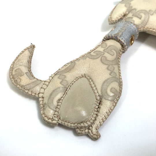 GUCCI charm leather beige GG Guccioli