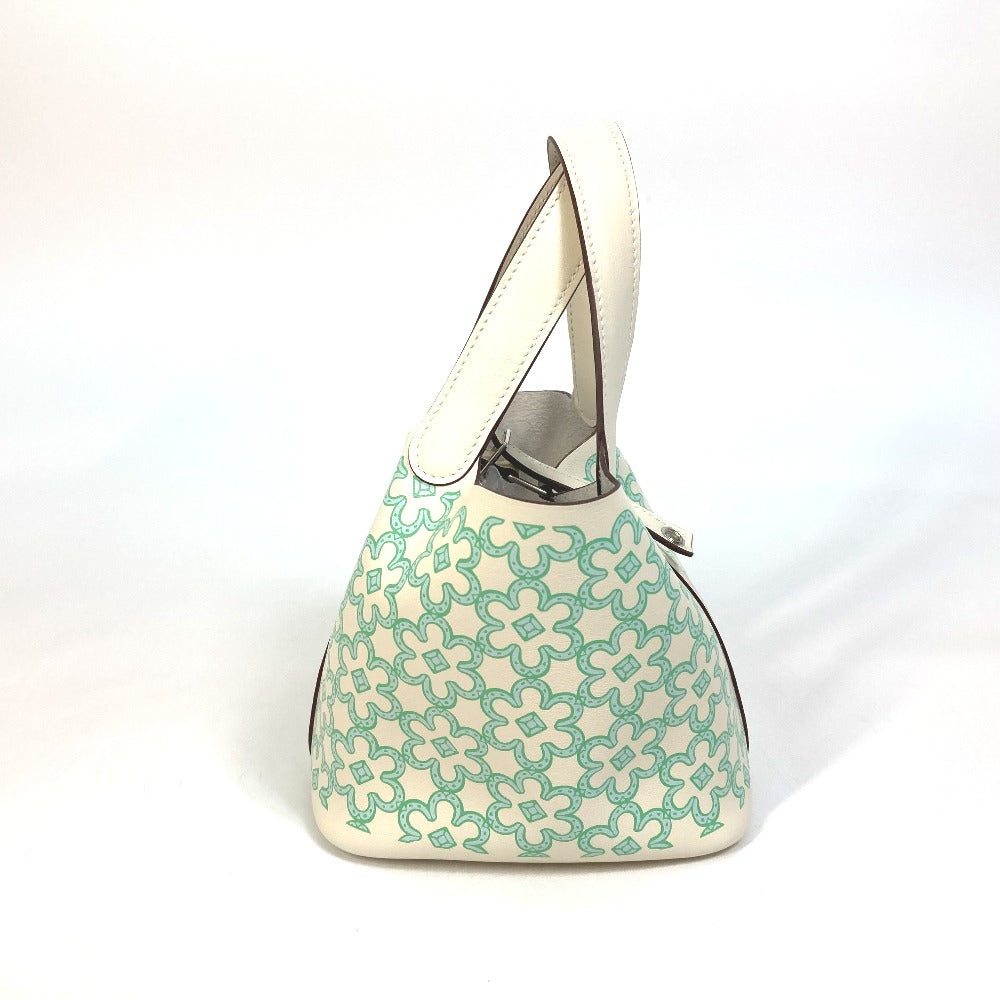 HERMES Handbag Swift green Picotan lock micro micro 14 Women Used Authentic