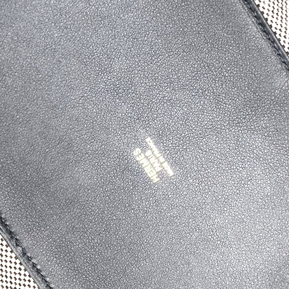 HERMES Tote Bag Canvas, Vaux Swift Black / White / Gray Hippo Bias H 40 Ambier GM Women Used Authentic