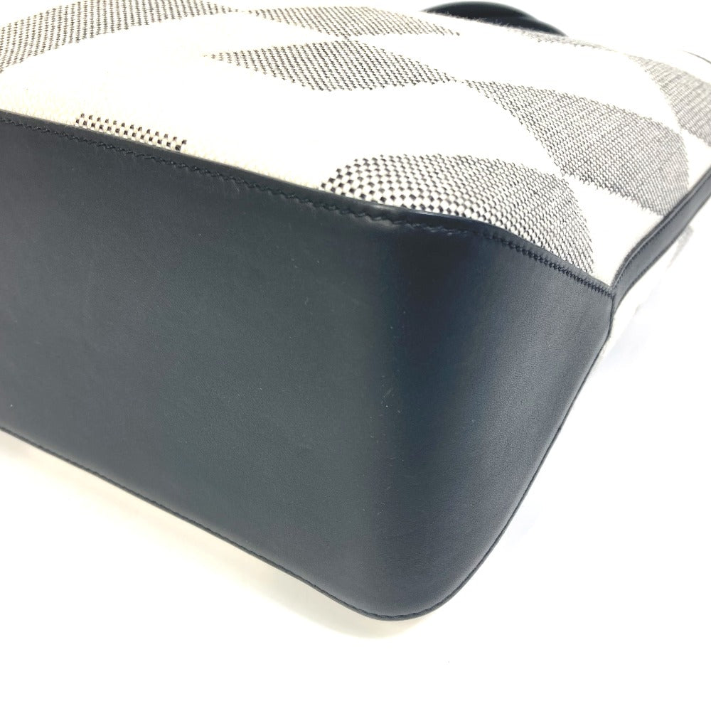 HERMES Tote Bag Canvas, Vaux Swift Black / White / Gray Hippo Bias H 40 Ambier GM Women Used Authentic