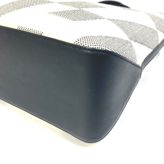 HERMES Tote Bag Canvas, Vaux Swift Black / White / Gray Hippo Bias H 40 Ambier GM Women Used Authentic