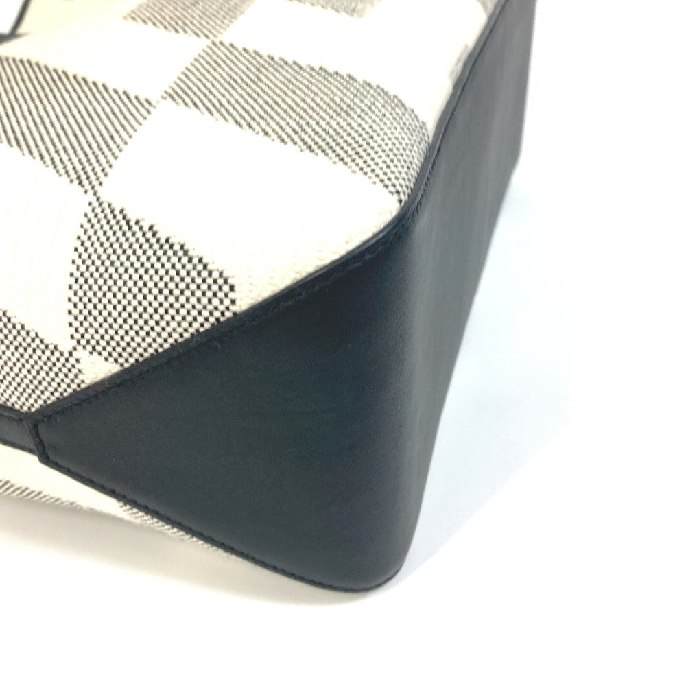 HERMES Tote Bag Canvas, Vaux Swift Black / White / Gray Hippo Bias H 40 Ambier GM Women Used Authentic