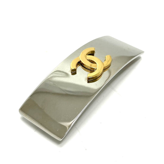 CHANEL Valletta metal Silver / Gold CC COCO Mark Hair accessories Women Used Authentic
