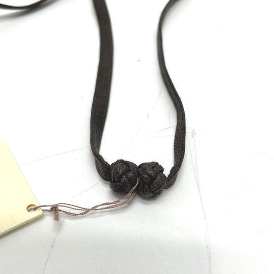 HERMES Necklace Buffalo horn Brown x Purple Women Used Authentic