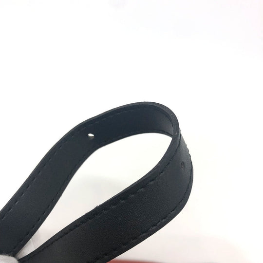YVES SAINT LAURENT Shoulder Bag Canvas / leather Red logo Shoulder bag/logo unisex(Unisex) Used Authentic