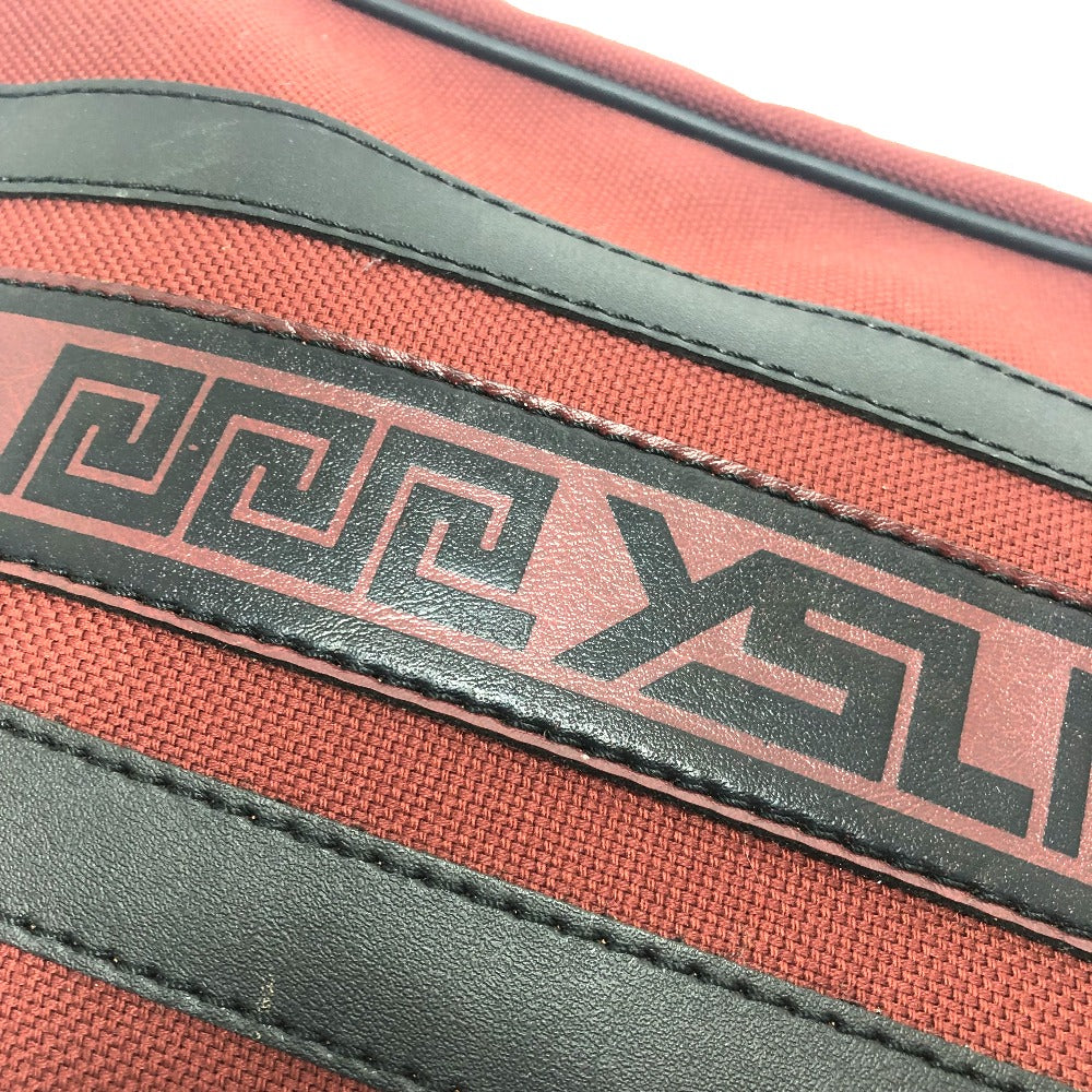 YVES SAINT LAURENT Shoulder Bag Canvas / leather Red logo Shoulder bag/logo unisex(Unisex) Used Authentic