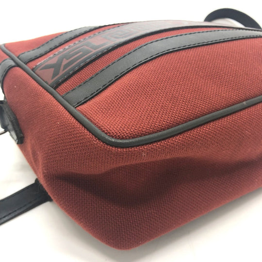 YVES SAINT LAURENT Shoulder Bag Canvas / leather Red logo Shoulder bag/logo unisex(Unisex) Used Authentic