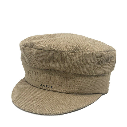 Dior Casquette 02DCP920A140 cotton beige logo Women 56 Used Authentic