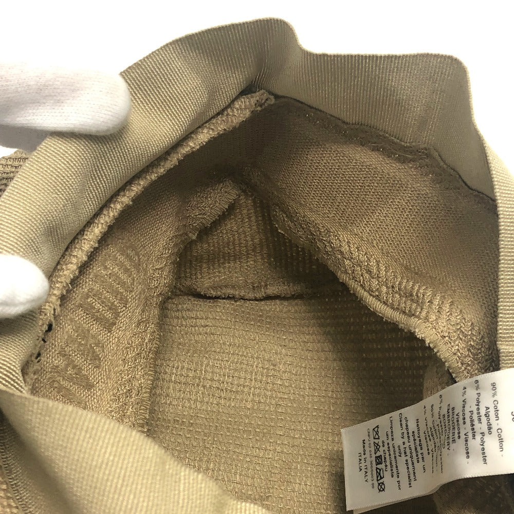 Dior Casquette 02DCP920A140 cotton beige logo Women 56 Used Authentic