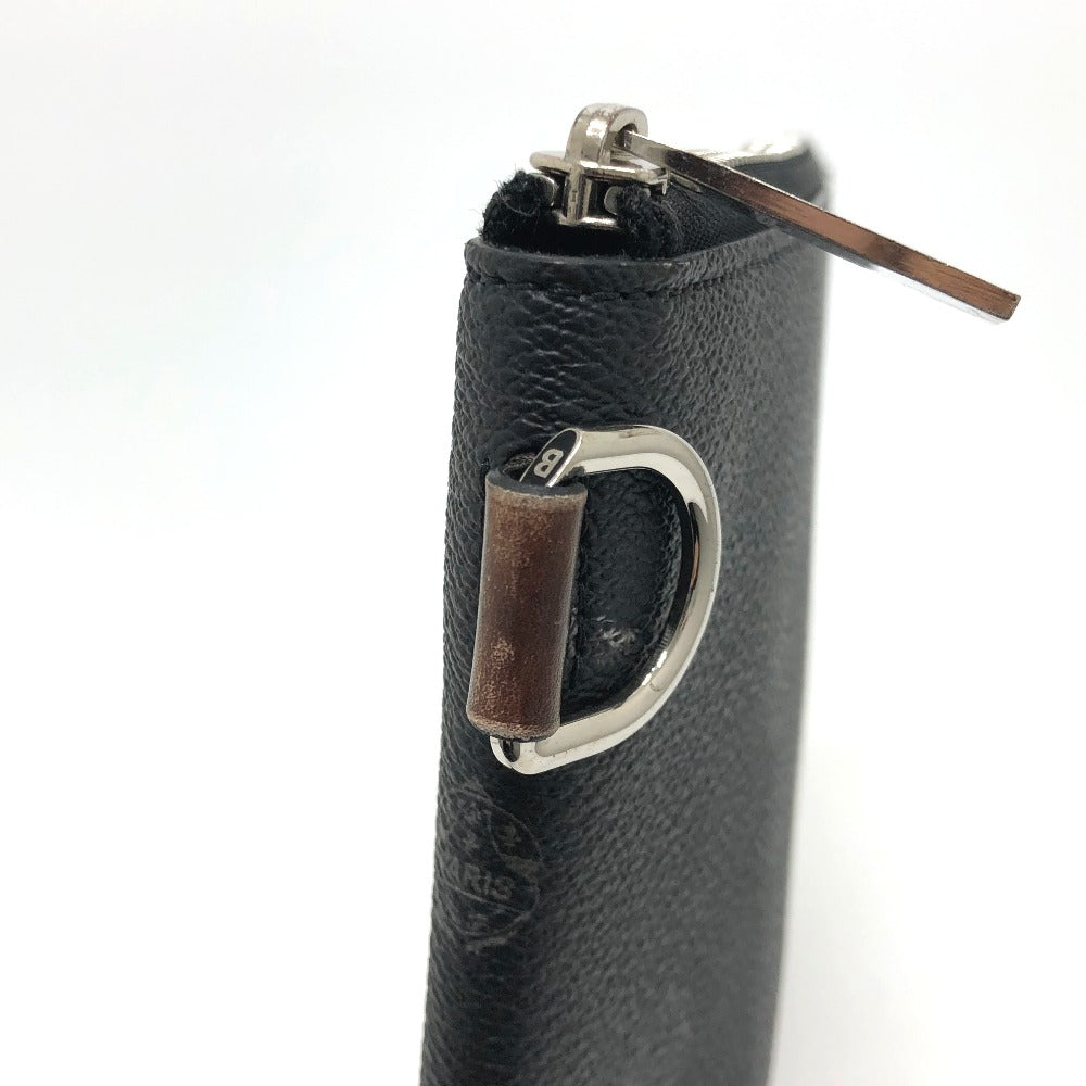 Berluti Clutch bag E1129 leather black Signature business bag mens Used Authentic