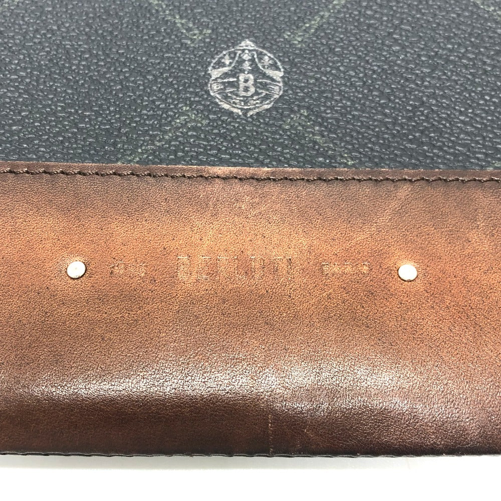 Berluti Clutch bag E1129 leather black Signature business bag mens Used Authentic