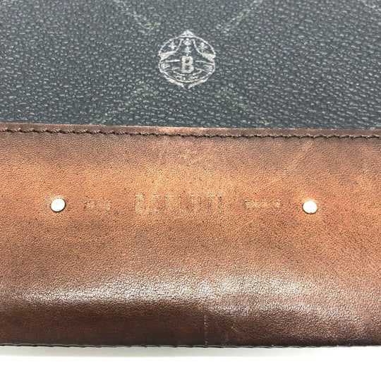 Berluti Clutch bag E1129 leather black Signature business bag mens Used Authentic