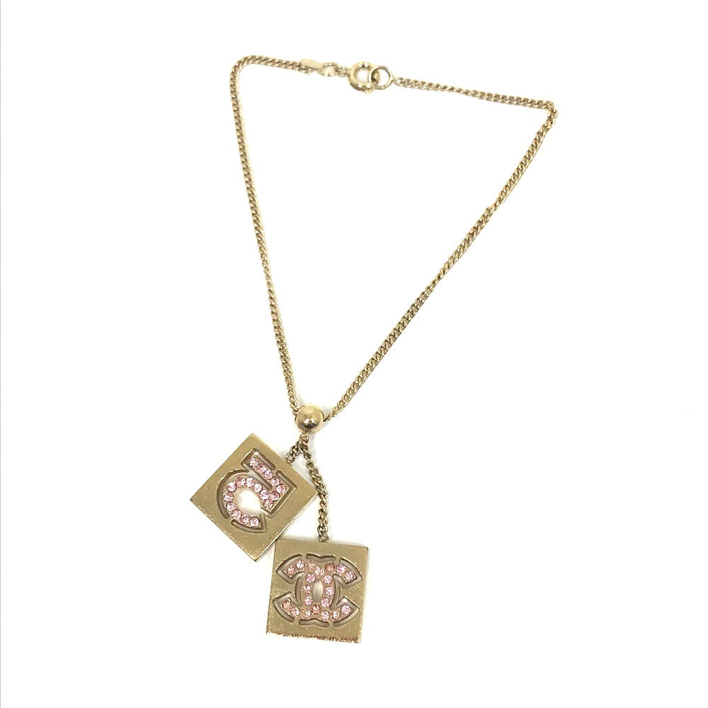 CHANEL bracelet Gold Plated gold CC COCO Mark NO , 5 bracelet Women Used Authentic