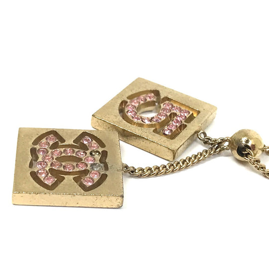 CHANEL bracelet Gold Plated gold CC COCO Mark NO , 5 bracelet Women Used Authentic