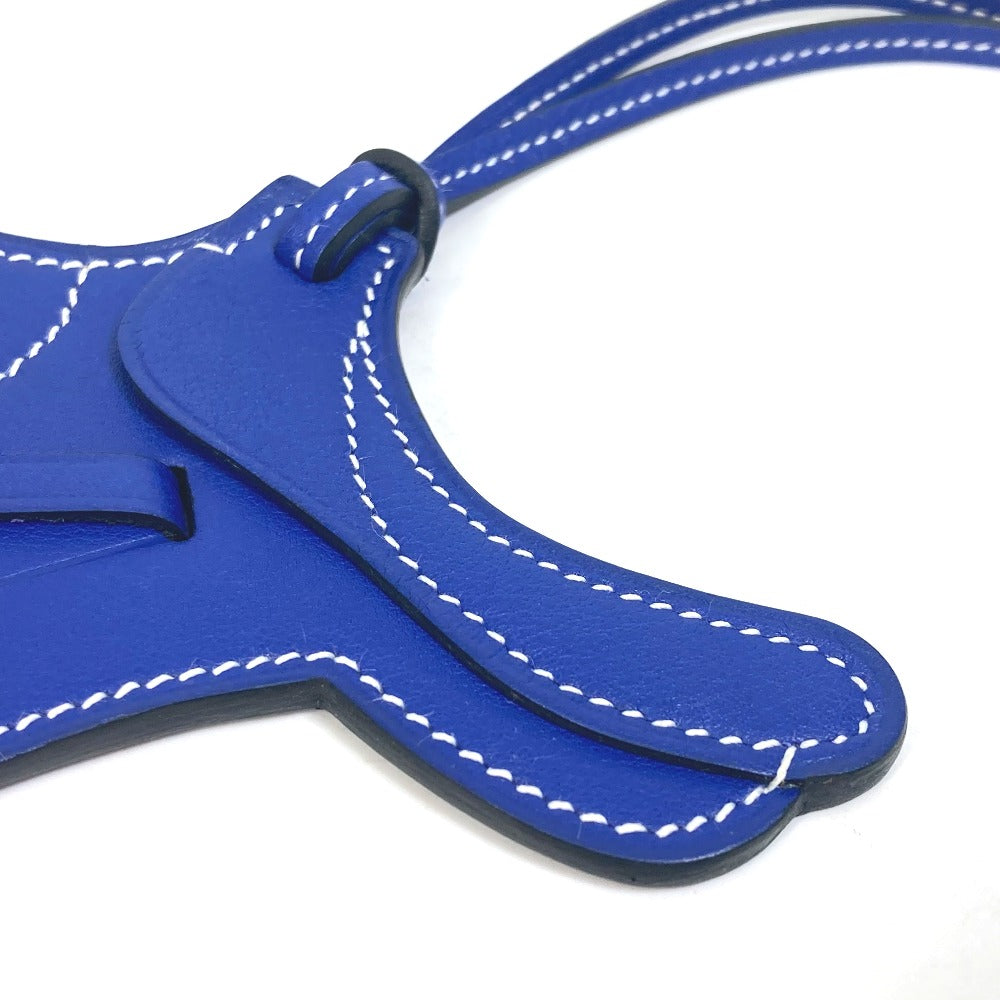 HERMES charm Swift blue key ring paddock cell Women Used Authentic