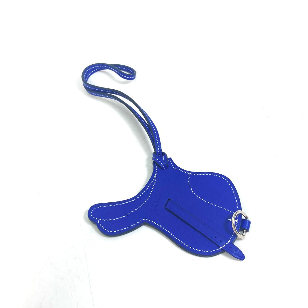 HERMES charm Swift blue key ring paddock cell Women Used Authentic