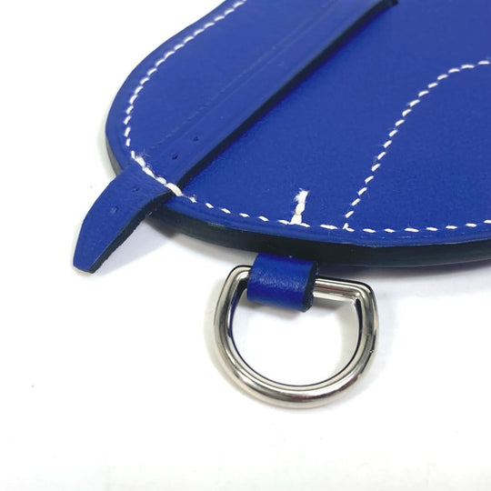 HERMES charm Swift blue key ring paddock cell Women Used Authentic