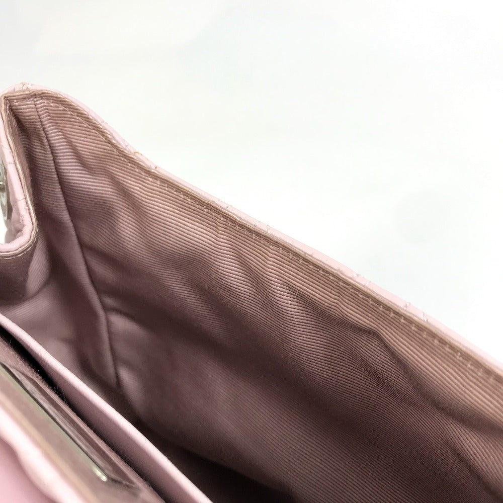 Christian Dior Backpack leather pink Cannage Stardust Small Backpack Women Used Authentic