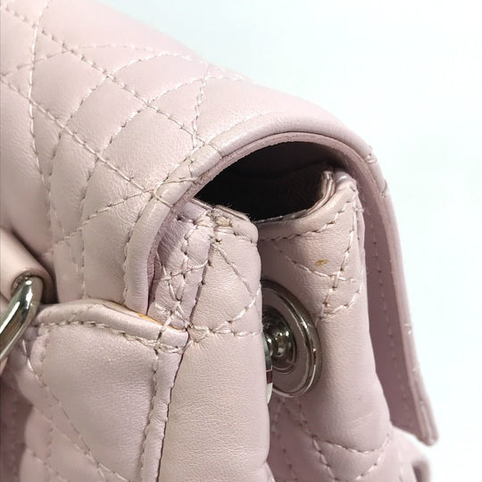 Christian Dior Backpack leather pink Cannage Stardust Small Backpack Women Used Authentic