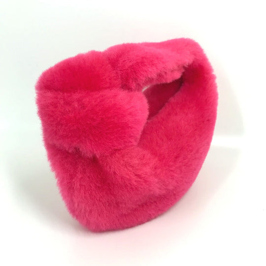 BOTTEGAVENETA Handbag Fake fur pink mini the jodifer Women Used Authentic