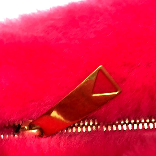 BOTTEGAVENETA Handbag Fake fur pink mini the jodifer Women Used Authentic