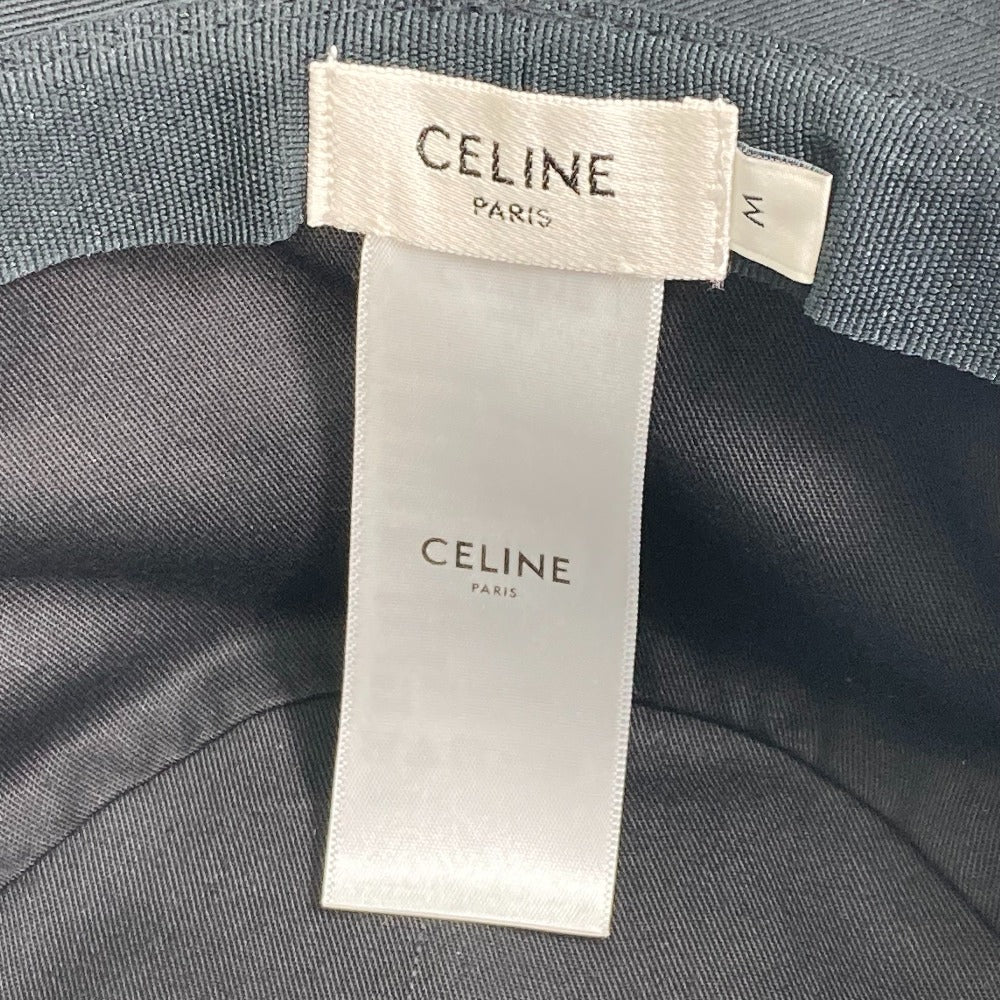 CELINE hat 2AUO1968P cotton/sequins black Embroidered gradient sequin Bucket Women M Used Authentic