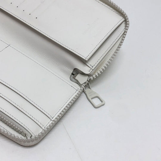 LOUIS VUITTON Long Wallet Purse M80337 Taurillon Clemence white Zippy Wallet Vertical Wallet mens Used Authentic