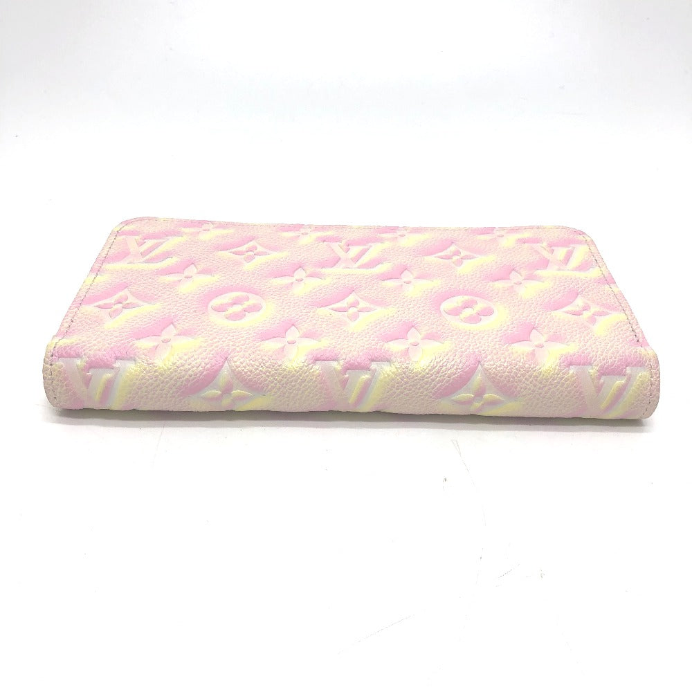 LOUIS VUITTON Long Wallet Purse M81299 Monogram Ann Platt Leather pink Monogram Ann Platt Wallet Women Used Authentic