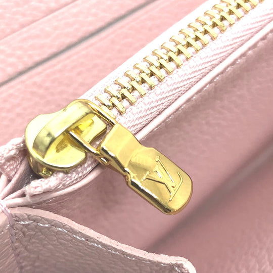 LOUIS VUITTON Long Wallet Purse M81299 Monogram Ann Platt Leather pink Monogram Ann Platt Wallet Women Used Authentic