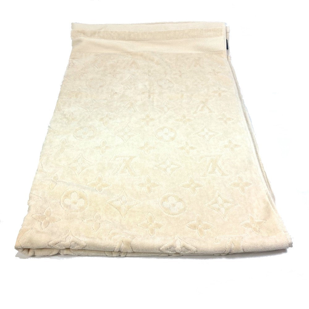 LOUIS VUITTON towel M77516 cotton Beige type Monogram Dora Du Bain LV Vacation unisex(Unisex) Used Authentic