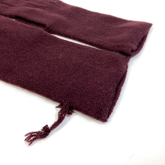 HERMES Glove cashmere Bordeaux apparel Women S Used Authentic