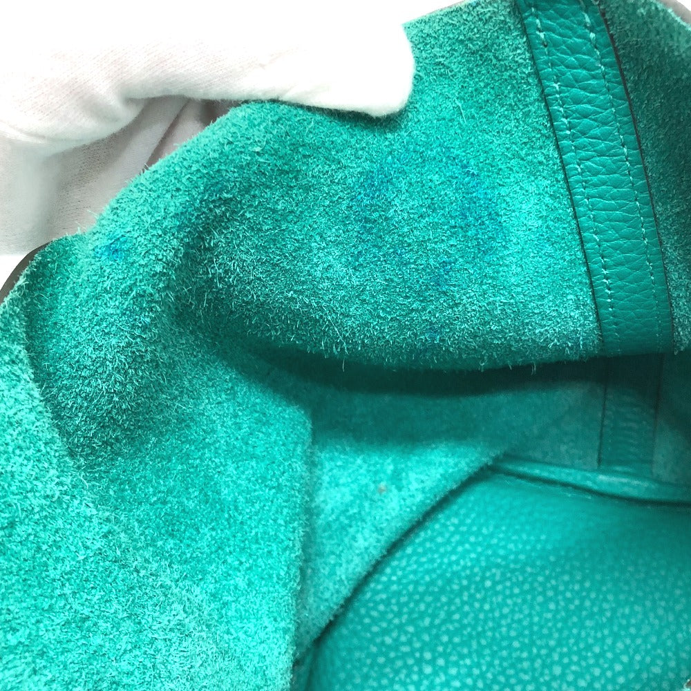 HERMES Handbag Taurillon Clemence green Picotin Lock Eclat MM 22