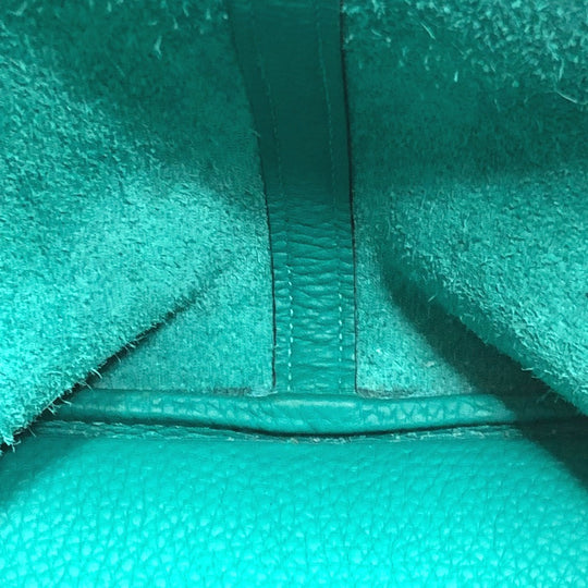 HERMES Handbag Taurillon Clemence green Picotin Lock Eclat MM 22