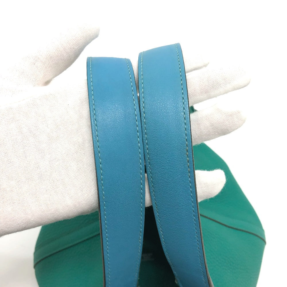 HERMES Handbag Taurillon Clemence green Picotin Lock Eclat MM 22