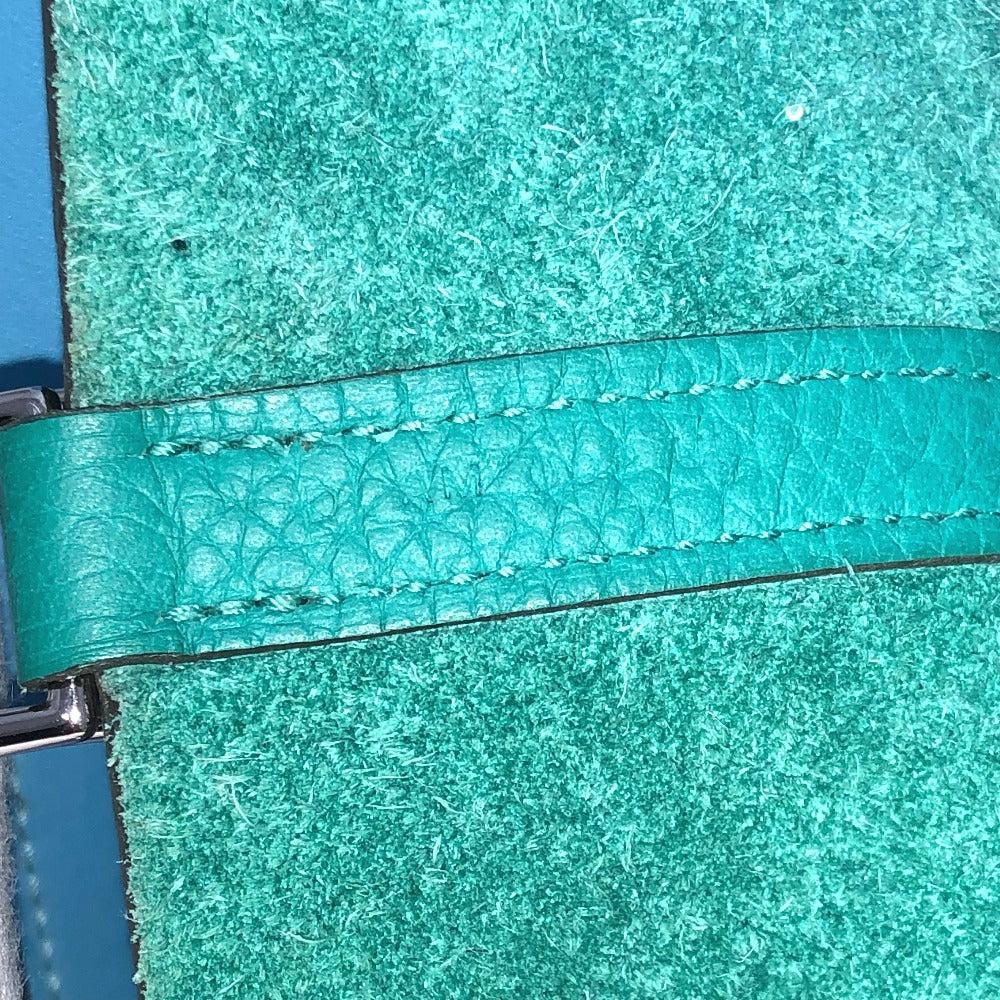 HERMES Handbag Taurillon Clemence green Picotin Lock Eclat MM 22