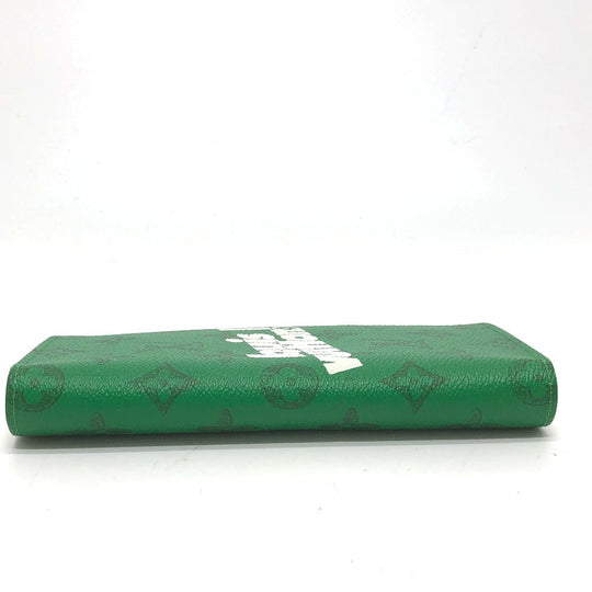 LOUIS VUITTON Long Wallet Purse M80801 Monogram canvas green Monogram Everyday LV Portefeuille Blaza mens Used Authentic